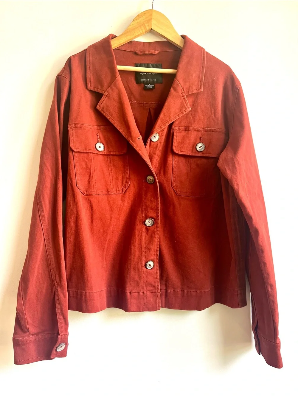 Sanctuary Streetwear Boho Chic Rust Utility Cotton Jacket